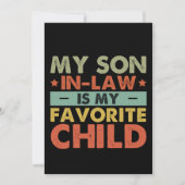 Mijn schoonzoon is mijn favoriete kind Familie Gro Kaart (Voorkant)