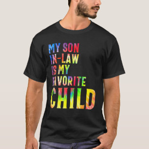 Mijn schoonzoon is mijn favoriete kind familieband t-shirt