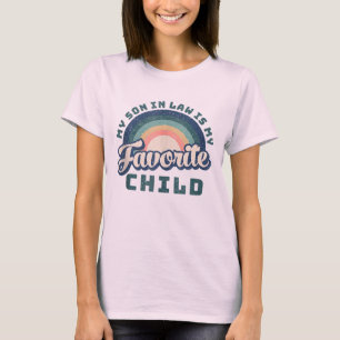 Mijn schoonzoon is mijn favoriete kind Grappige fa T-shirt