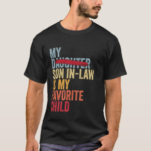 Mijn schoonzoon is mijn favoriete kind Retro Verva T-shirt