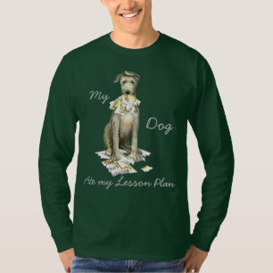 Mijn Schotse Deerhound at mijn Plan van de Les T-shirt