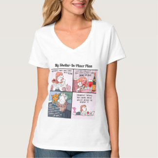 Mijn schuilplaats op zijn plaats t-shirt