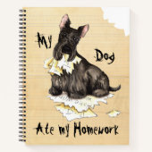 Mijn Scottie Ate Mijn thuiswerk Notitieboek (Voorkant)