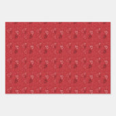 Mijn script met Red Hearts-Valentijnsdag Inpakpapier Vel (Voorkant)