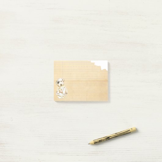 Mijn Sealyham Terrier Ate Mijn thuiswerk Post-it® Notes (Op bureau)