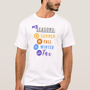 Mijn Seizoenen: Zomer, Herfst, Winter..TAX kleur a T-shirt