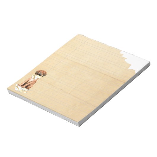 Mijn sequbone Ate Mijn thuiswerk Notitieblok (Gedraaid)