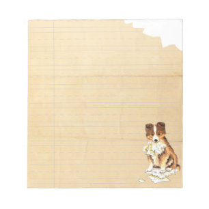 Mijn Sheltie Ate mijn thuiswerk Notitieblok
