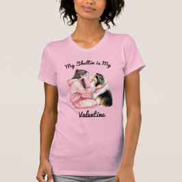 Mijn Sheltie is mijn Valentijn T-shirt