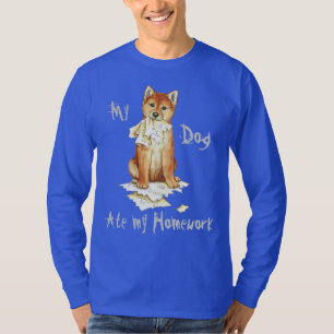 Mijn Shiba Inu Ate Mijn thuiswerk T-shirt