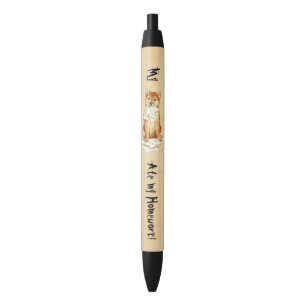 Mijn Shiba Inu Ate Mijn thuiswerk Zwarte Inkt Pen