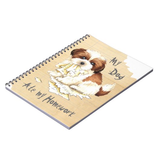 Mijn Shih Tzu Ate mijn thuiswerk Notitieboek (Linkerzijde)
