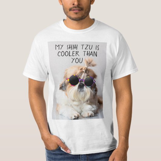 Mijn Shih Tzu Is Koeler Dan Jouw Zonnebril T-shirt (Voorkant)