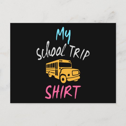 Mijn Shirt voor schoolreizen Briefkaart (Voorkant)