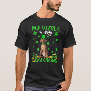 Mijn sla is mijn geluksmaakje Vizsla Dog St Patric T-shirt