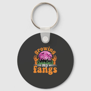 Mijn slagtanden laten groeien Halloween Vampieront Sleutelhanger