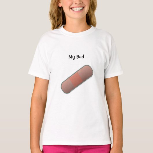 Mijn slechte  BandAid Kinderen T-shirt (Voorkant)