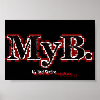 Mijn slechte Skating Poster