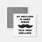 Mijn snor is ironischer magneet (Voorkant / Achterkant)