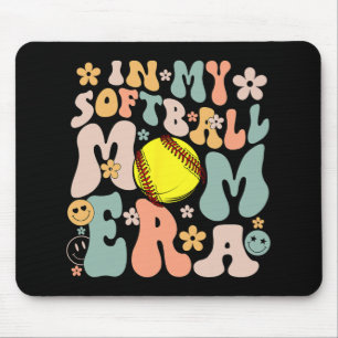 Mijn Softbal Moeder Era Moeder Groovy Life Game Da Muismat
