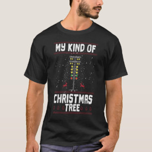 Mijn soort kerstboom sleept met grappige kerstmis t-shirt