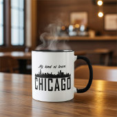 Mijn soort stad Chicago City Skyline, gepersonalis Mok