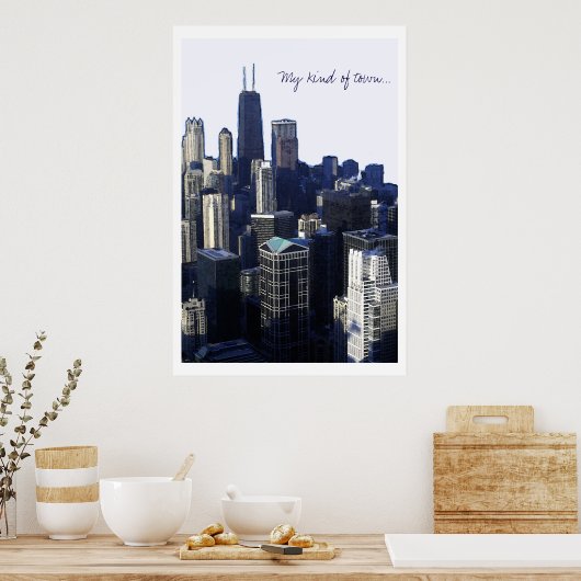 Mijn soort stad poster (Keuken)