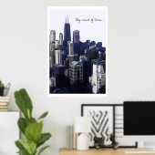 Mijn soort stad poster (Thuiskantoor)