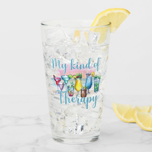 Mijn soort therapie glas (Achterkant ijs)