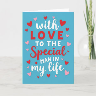 Mijn speciale man met liefdeskaart kaart
