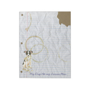 Mijn Speelgoed Fox Terrier Ate mijn Lesson Plan Notitieblok