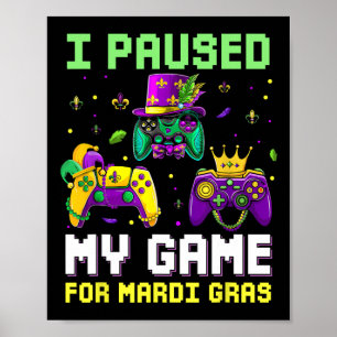 Mijn spel voor Mardi Gras videospel Mardi Gra gepa Poster