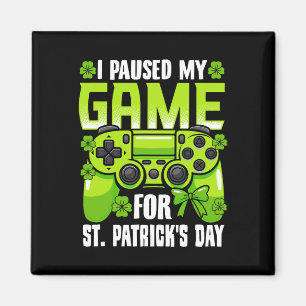 Mijn spel voor St Patricks Day Video Game Iris gep Magneet
