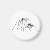 Mijn Spider Line Cartoon Magneet (Voorkant)