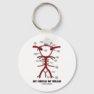 Mijn spiraal van Willis (Arteria anatomical Humor) Sleutelhanger