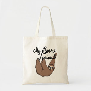 Mijn Spirit Animal Cute Sloth Tote Bag