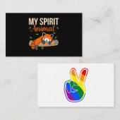 Mijn Spirit Animal Red Pandas Cute Pet Panda Lover Informatiekaartje (Voorkant / Achterkant)