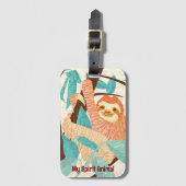 Mijn Spirit Animal Sloth Bagagelabel (Voorkant (verticaal))