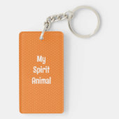 Mijn Spirit Animal Sloth Sleutelhanger (achterkant)