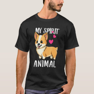 Mijn spirituele dier Corgi Hond Liefde R Papa Mama T-shirt