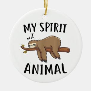 Mijn Spirituele Dier Grappige Luiaard Cadeau Keramisch Ornament