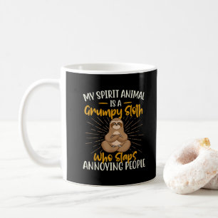 Mijn spirituele dier is een chagrijnige luiaarddie koffiemok