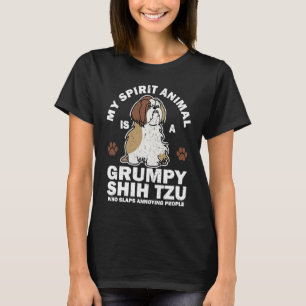 Mijn spirituele dier is een chagrijnige Shih Tzu T-shirt