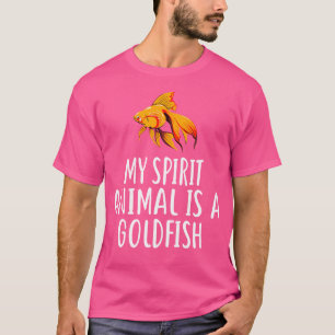 Mijn spirituele dier is een goudvis Grappige gou T-shirt