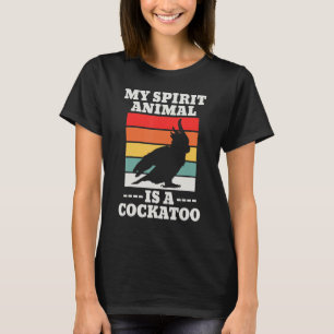 Mijn spirituele dier is een papegaai kaketoe Vinta T-shirt