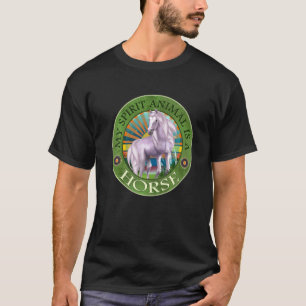Mijn spirituele dieren Een paard Equestrian Paardr T-shirt