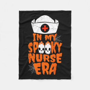 Mijn Spooky Nurse Era Funny Halloween Witchy Spook Fleece Deken