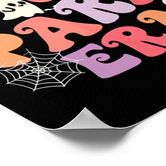 Mijn Spooky Para Era Halloween Retro Groovy Ghost Poster (Hoek)