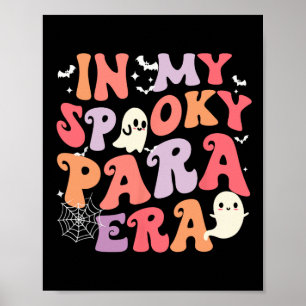Mijn Spooky Para Era Halloween Retro Groovy Ghost Poster