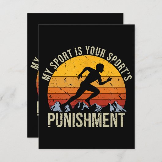 Mijn sport is je sportstrafnummer informatiekaartje (Voorkant / Achterkant)